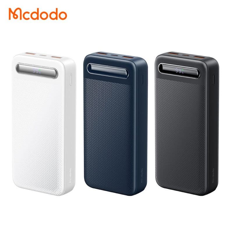 پاوربانک 22.5 وات ظرفیت 20000 مک دودو مدل MCDODO MC-389 بهمراه کابل شارژ