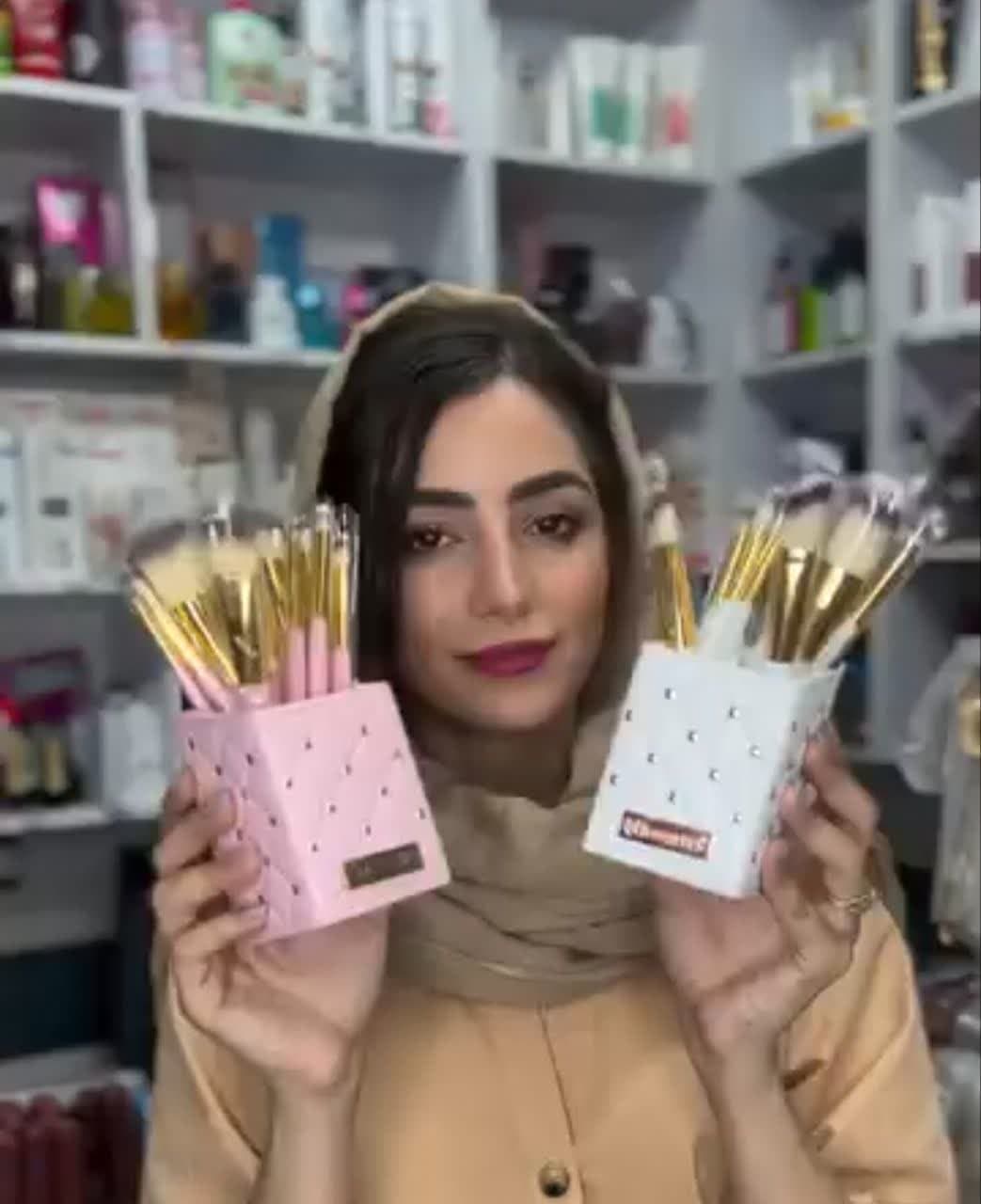 ست براش حرفه ای استند دار