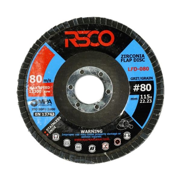 سنباده فلاپی مینی RSCO سایز 115 گرید 80