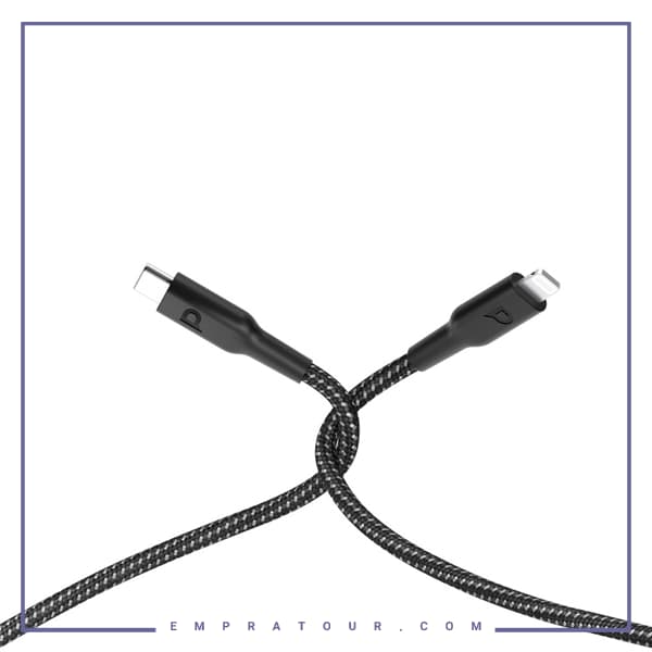 کابل شارژ لایتنینگ به تایپ سی 60 وات پاورولوژِی Powerology Type-C to Lightning Cable 2M