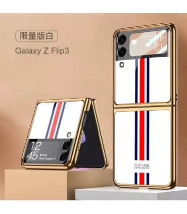 کاور اورجینال لاکچری طرح سه خط GKK سامسونگ Galaxy Z FLIP 3