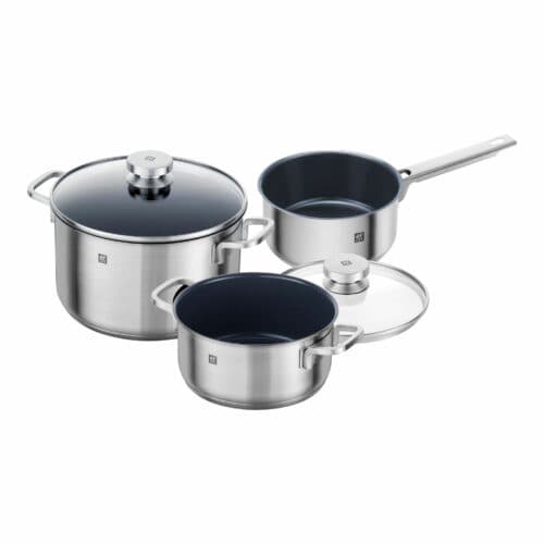 سرویس قابلمه استیل ۳ پارچه زولینگ با پوشش سرامیک مدل فوکوس ZWILLING Focus Cookware, Set of 3