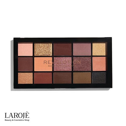پلت سایه 15 رنگ رولوشن Revolution مدل Velvet Rose