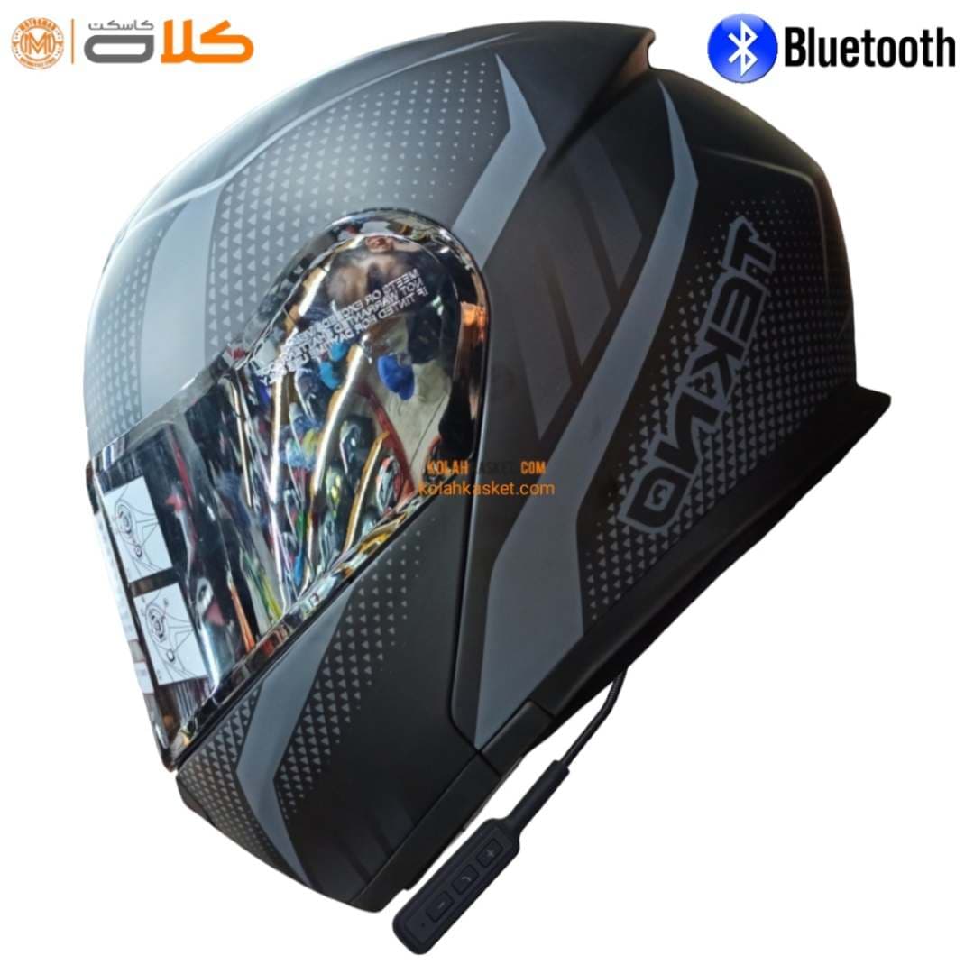 کلاه کاسکت بلوتوث دار فک متحرک تکنو مدل T13 BT8 TEKNO