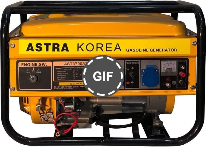موتور برق 3.5 کیلو وات بنزینی آسترا مدل AST3700AE