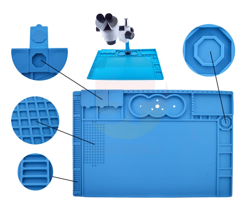 ANTI STATIC MAGNETIC SILICON REPAIR MAT SOLDERING MAT TE-506BIG-پد انتی استاتیک ضد لغزش سیلیکونی تعمیرات و لحیم کاری تی ای ۶۰۵ بزرگ