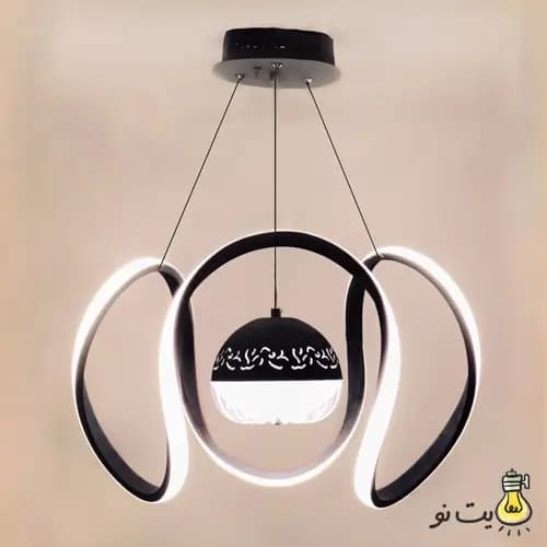لوستر آویز مدرن SMD طرح گل گوی دار