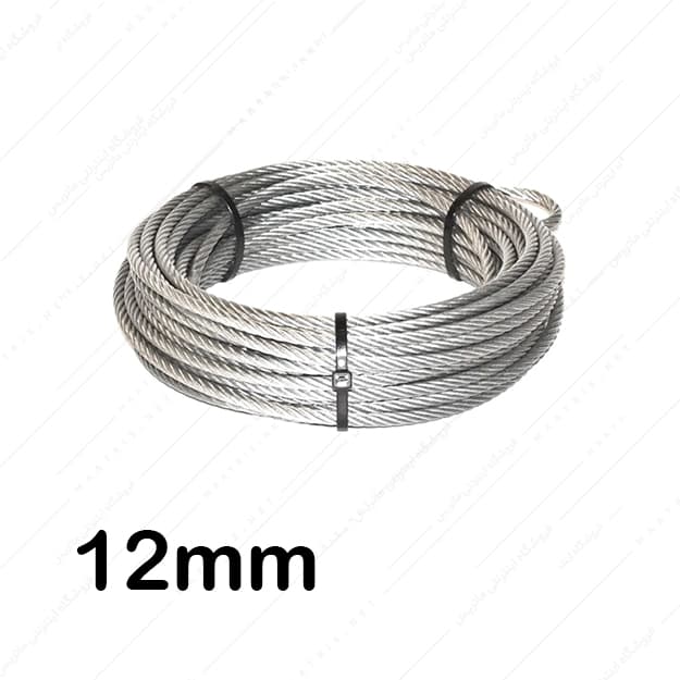 سیم بکسل سایز 12 میل متر بدون روکش سفید کنفی