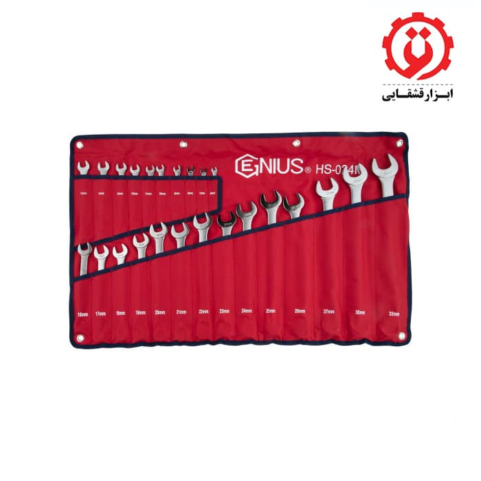 آچار یک سر رینگی جنیوس ست 24 عددی مدل HS-024M