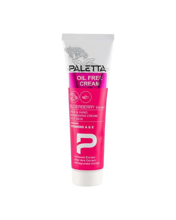 کرم مرطوب کننده دست و صورت تیوپی پالتا Paletta مدل ElderBerry مناسب پوست چرب حجم 100ml