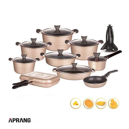 سرویس قابلمه گرانیتی کاندید مدل اوشن جدید (30 پارچه)