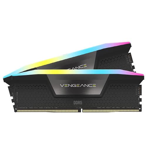 رم دسکتاپ کورسیر مدل CORSAIR VENGEANCE RGB 48GB (2x24GB) DDR5 5200MHz CL38