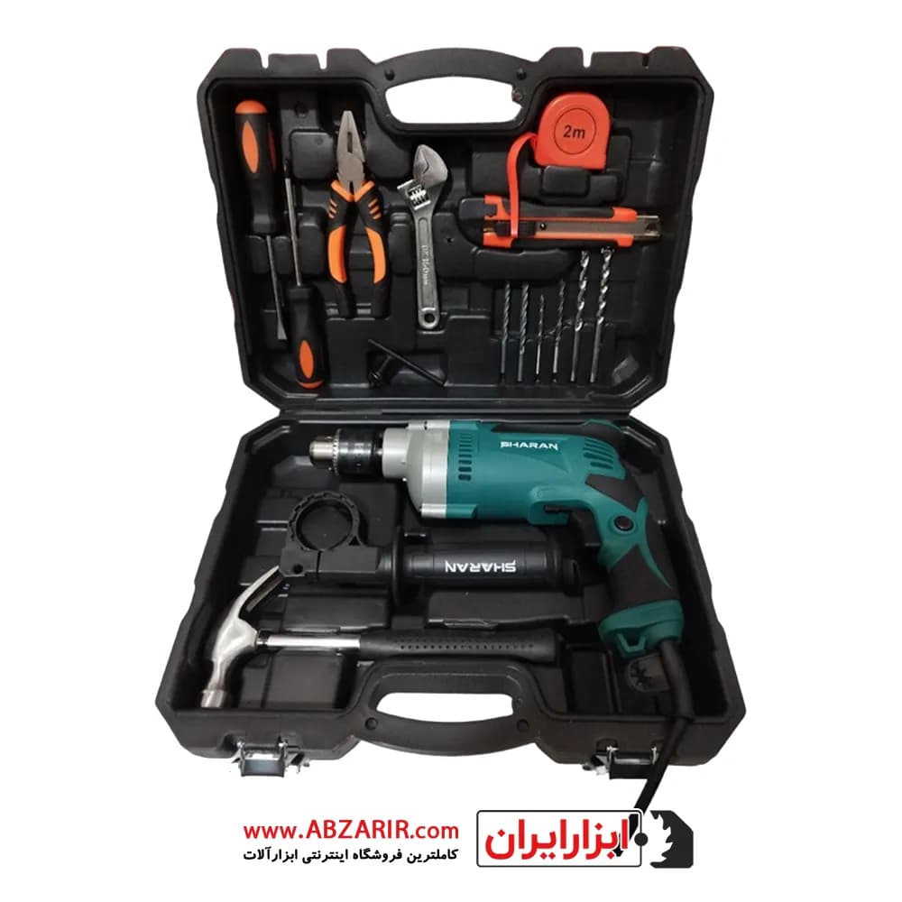 کیت 13 عددی دریل چکشی شاران مدل SND-710 RE-SET