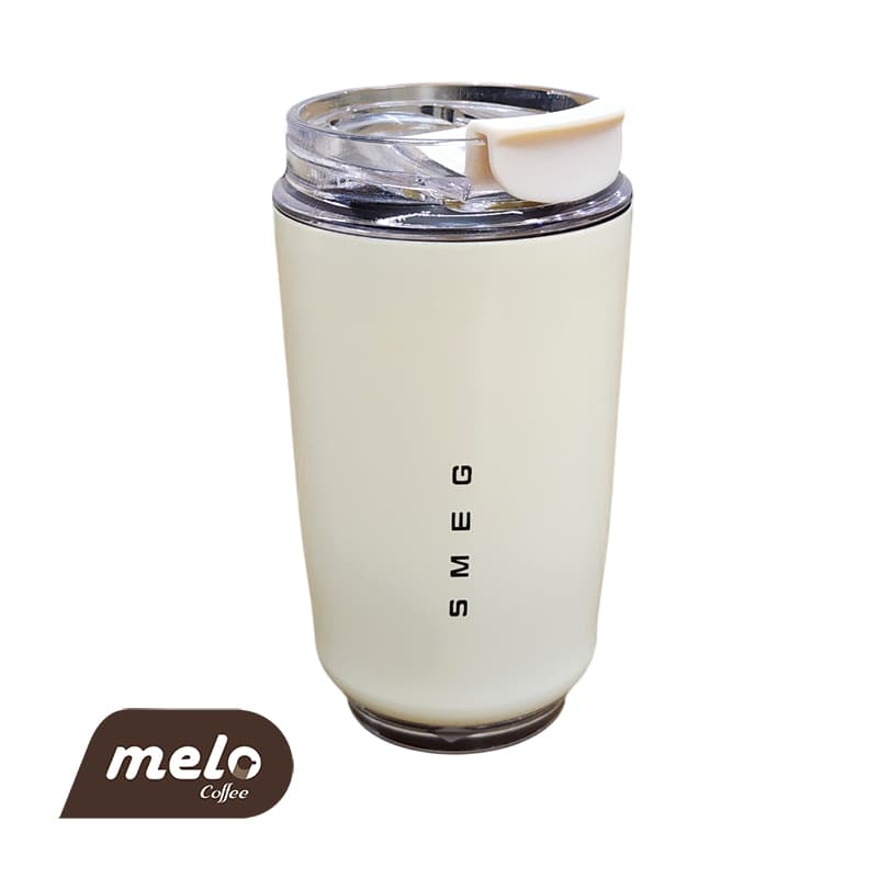 تراول ماگ اسمگ 240 میل کرم مدل SMEG Wall Mug Cream 240 ML