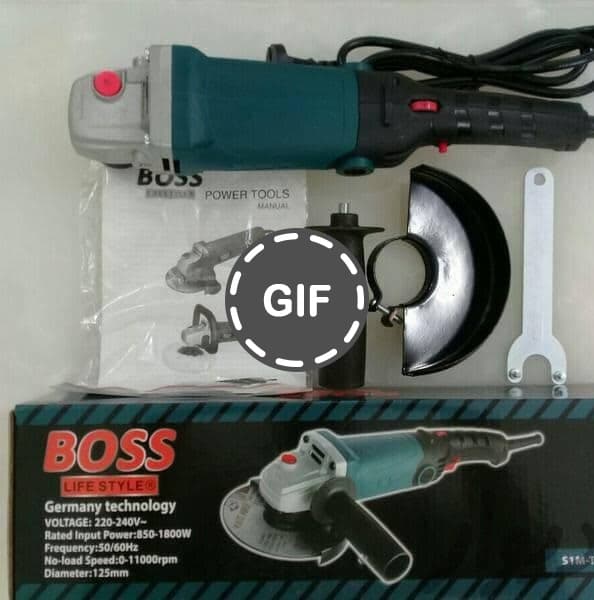 مینی فرز دیمردار دسته بلند 1800 وات باس S1M-TD-125B2