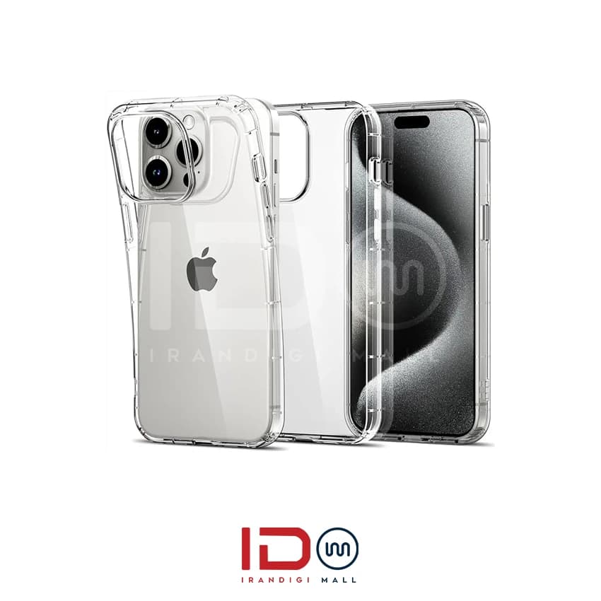 قاب ژله ای سخت شفاف گوشی ایفون مدل IPHONE 15 pro max
