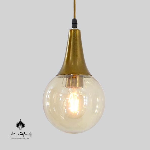لوستر آویز مدرن تک شعله المپیک آنتیک