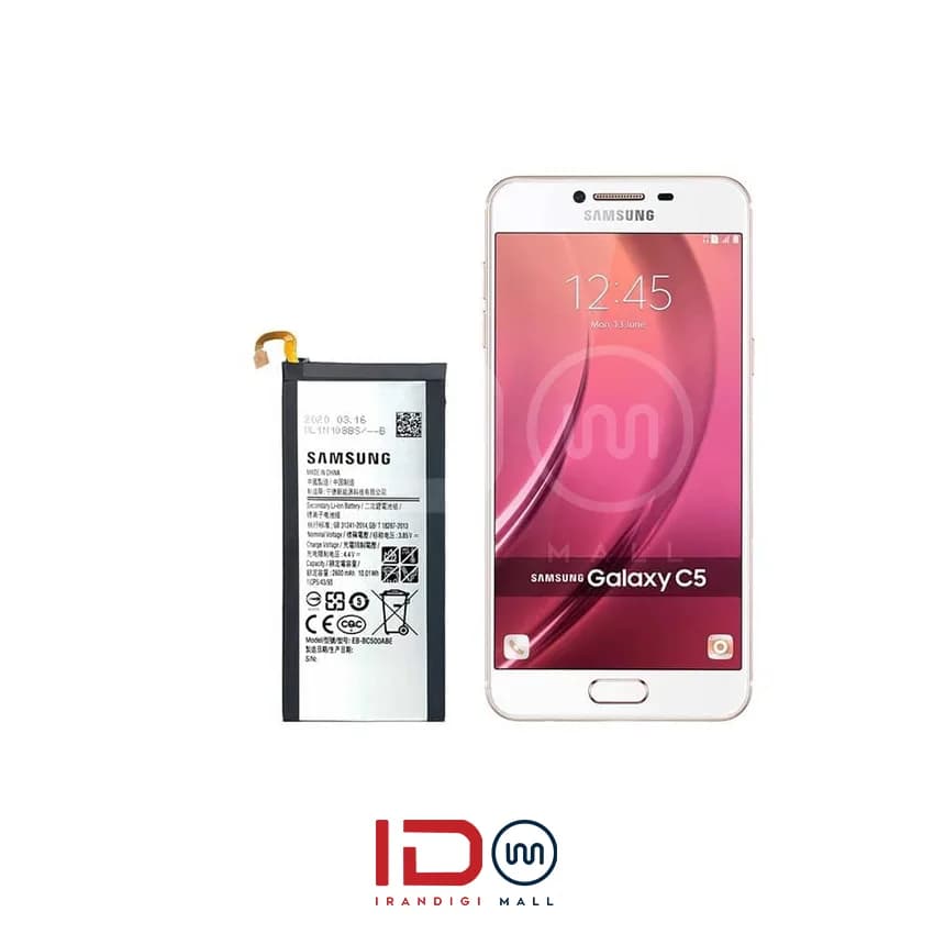 باتری اورجینال گوشی سامسونگ مدل Samsung C5 با یک سال گارانتی بی قید و شرط