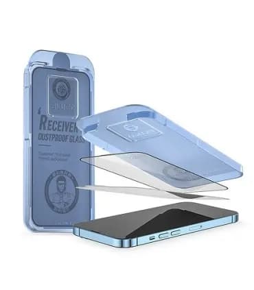 گلس قالب دار Blueo Receiver Dustproof HD Tempered Glass for iPhone 13 Pro/13