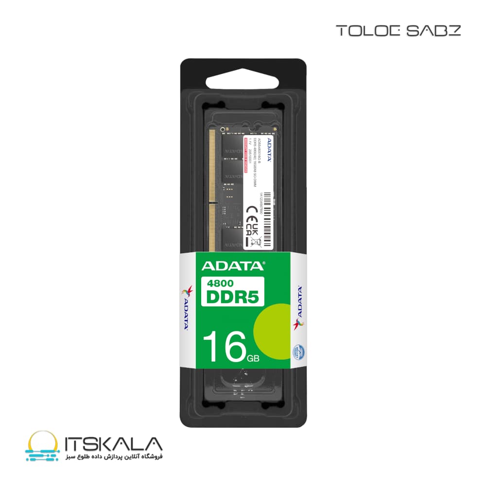 رم دسکتاپ تک کاناله ای دیتا مدل Premier 16GB 4800MHz CL40 DDR5