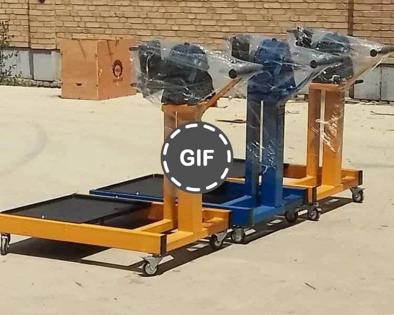 استند موتور گیربکسی دو ستون یاتاقان دار مخصوص موتورهای ۶ سیلندر