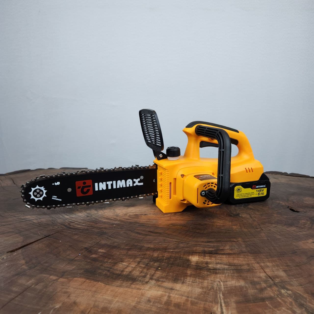 اره شارژی زنجیری 30 سانت موتور براشلس باطری بزرگ این تی مکس (intimax) مدل 0483