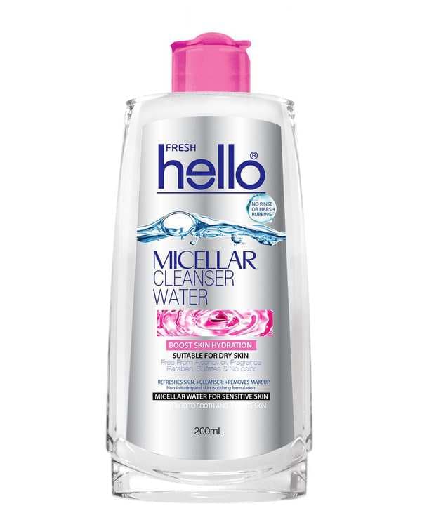 میسلار واتر صورتی هلو فرش Hello Fresh مناسب پوست خشک و حساس 200ml