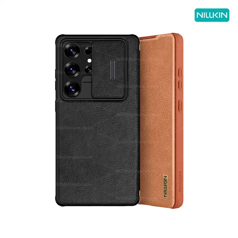 قاب نیلکین سامسونگ S25 Ultra مدل Qin Pro leather